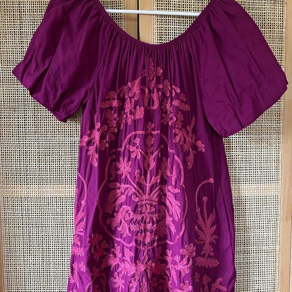 Free People Fiona Embroidered Mini Dress
Magenta XS - Picture 6 of 9